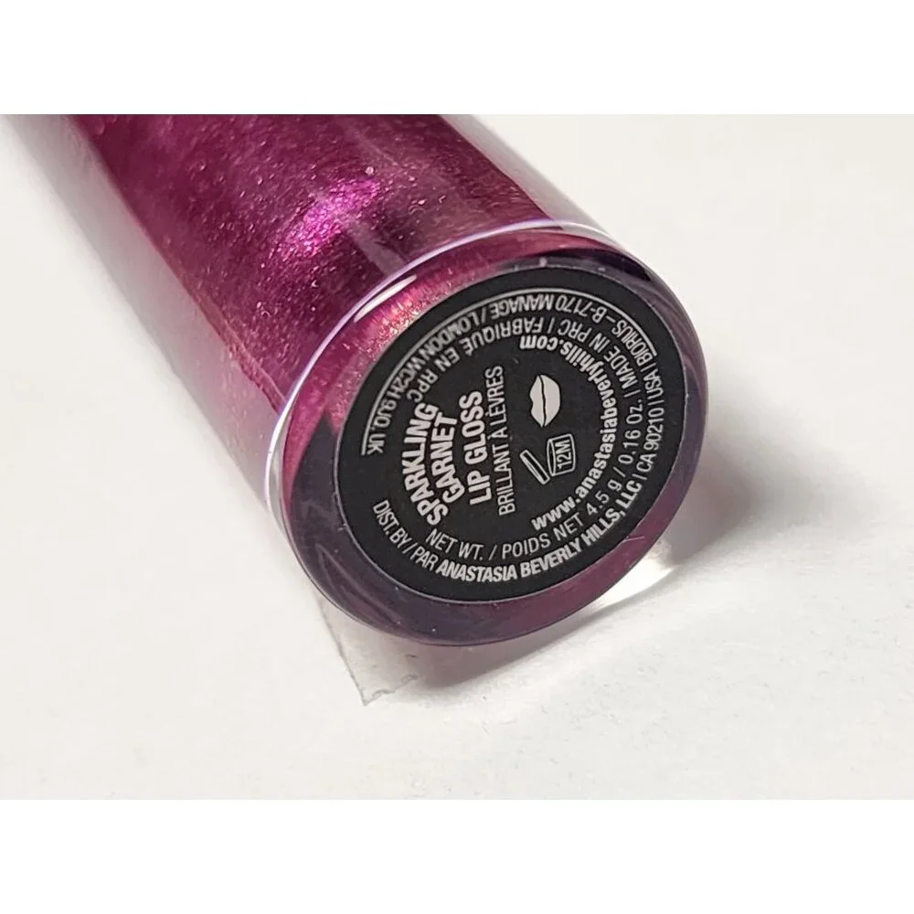 ABH Anastasia Beverly Hills Lip Gloss Sparkling Garnet Full Size NWOB